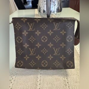 Louis Vuitton Dark Brown Monogram Toiletry Bag